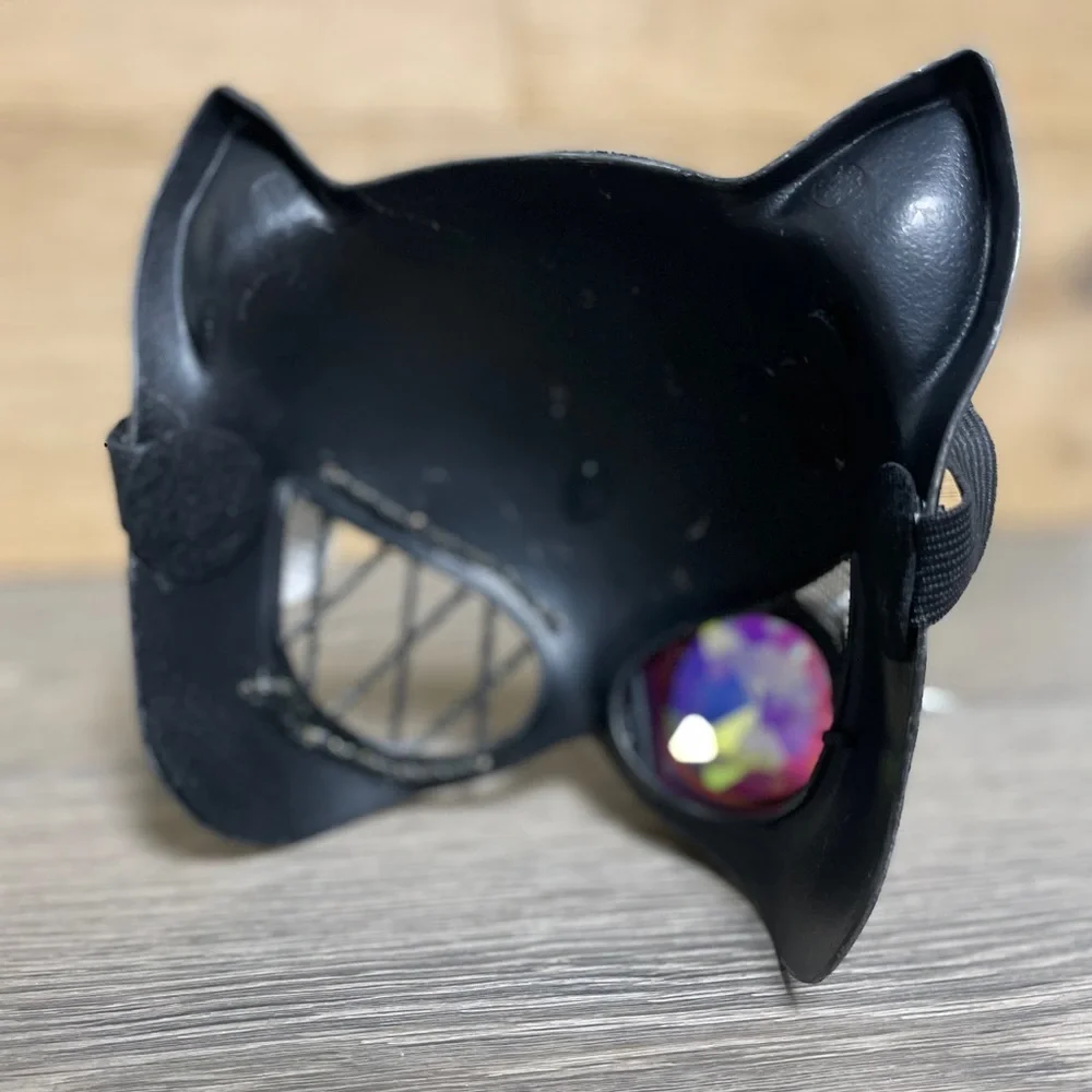 Steampunk Metallic Cat Mask with Goggles - NWT!